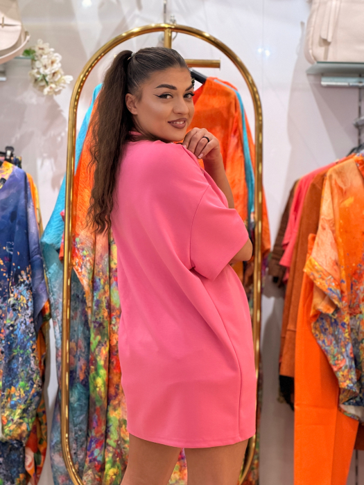 Bluza roz cu fermoare [3]