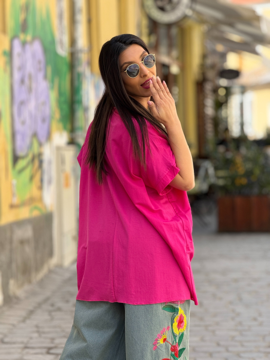 Bluza roz oversiza [4]