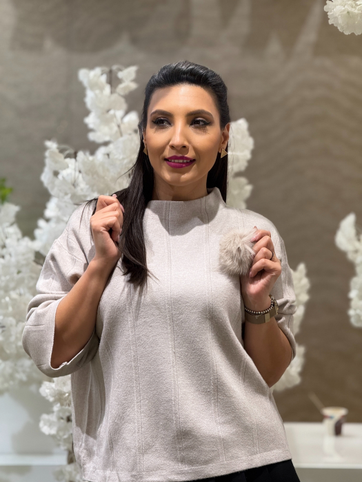 Bluza tricotata pe gat [2]