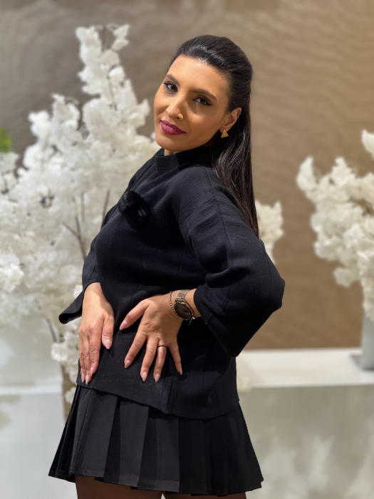 Bluza tricotata pe gat [4]