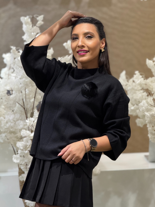 Bluza tricotata pe gat [3]