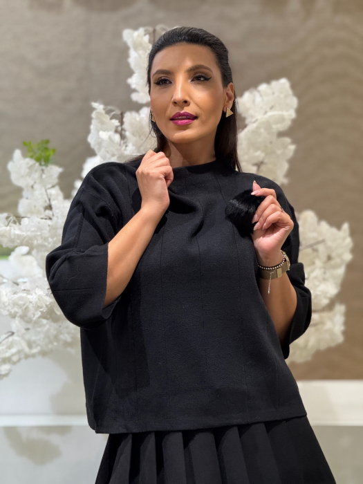 Bluza tricotata pe gat [2]