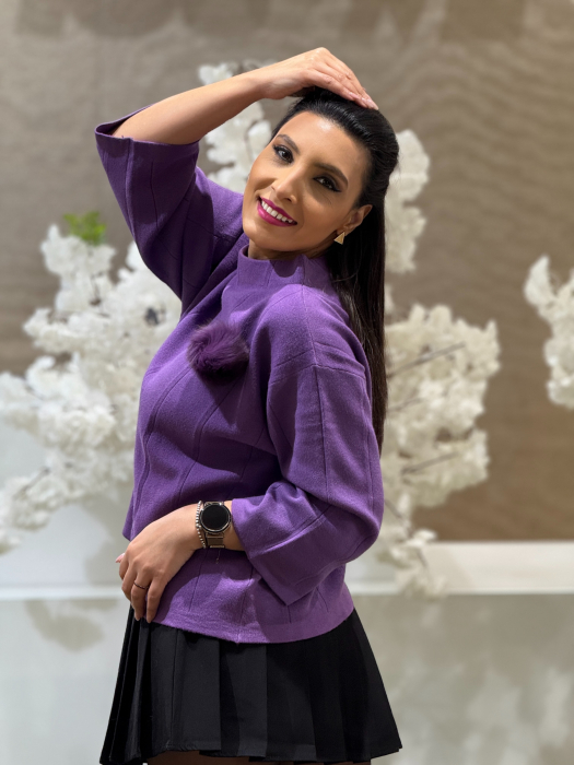 Bluza tricotata pe gat [4]