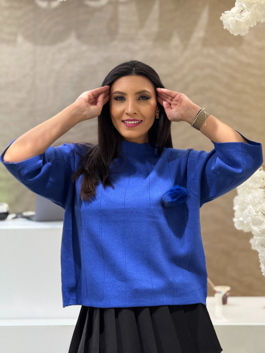 Bluza tricotata pe gat [3]