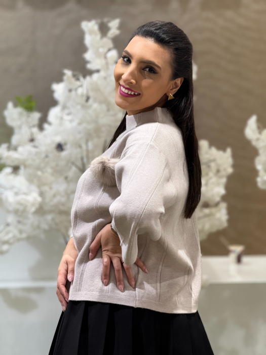 Bluza tricotata pe gat [4]