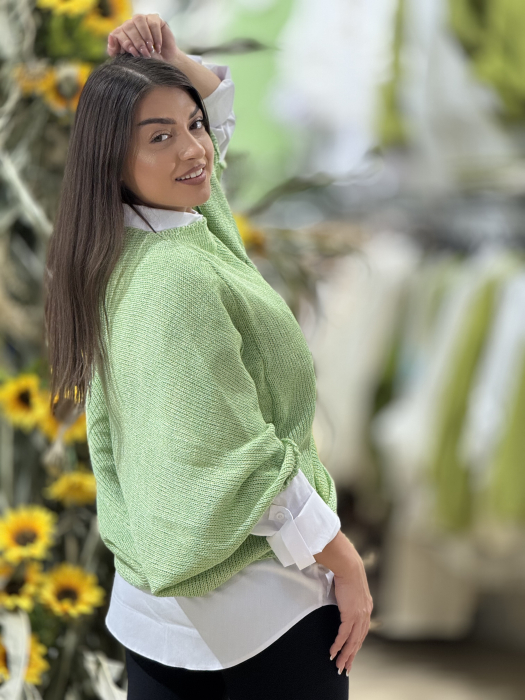 Bluza verde asimetrica [3]