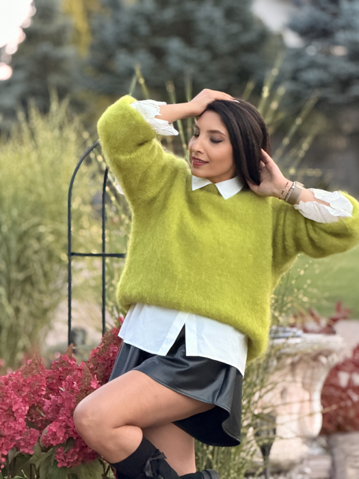 Bluza verde din mohair [3]