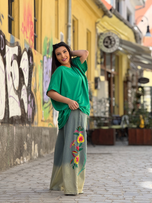Bluza verde oversize [5]