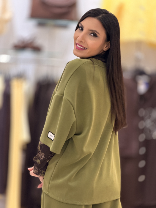 Bluza verde oversize [3]