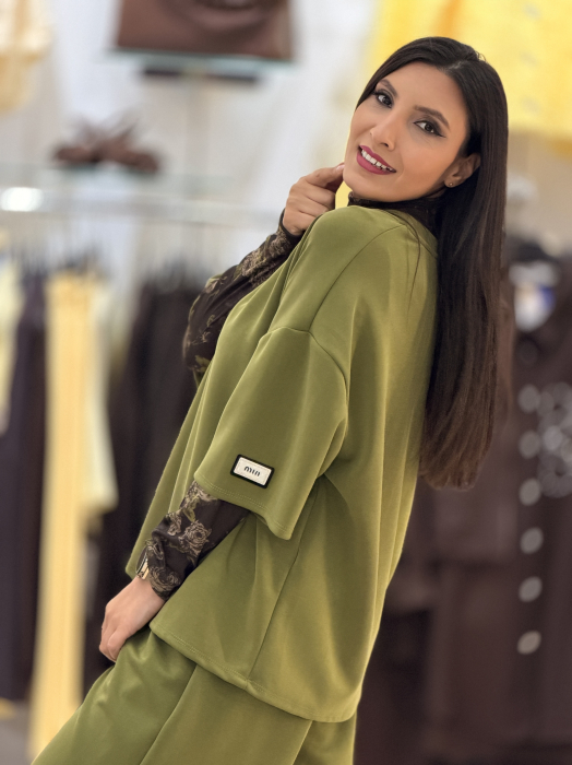 Bluza verde oversize [2]