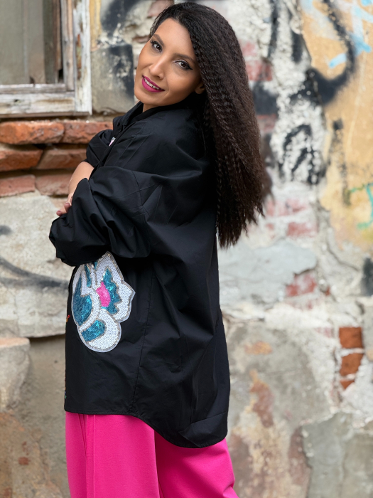 Camasa cu flori cu paiete [5]