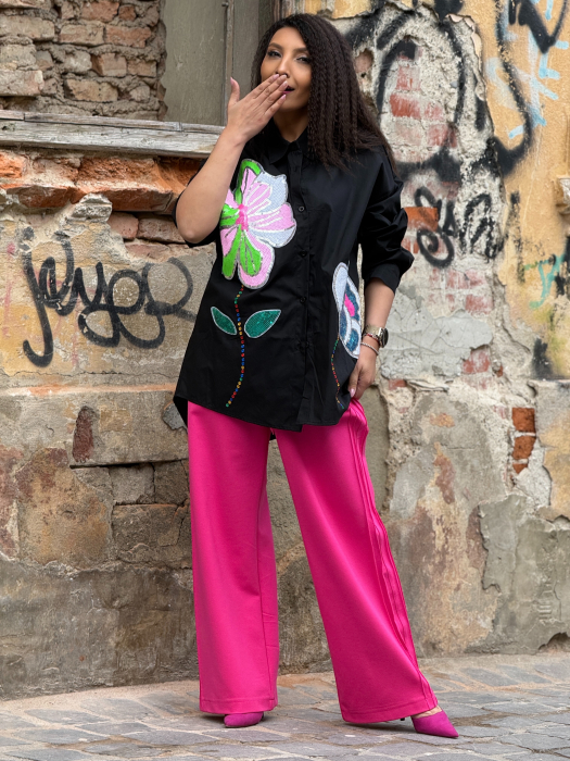 Camasa cu flori cu paiete [4]