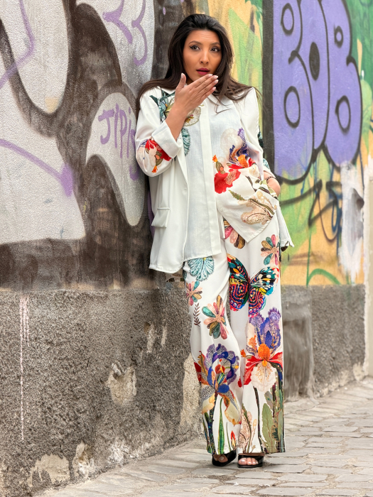 Camasa cu imprimeu floral artistic [5]