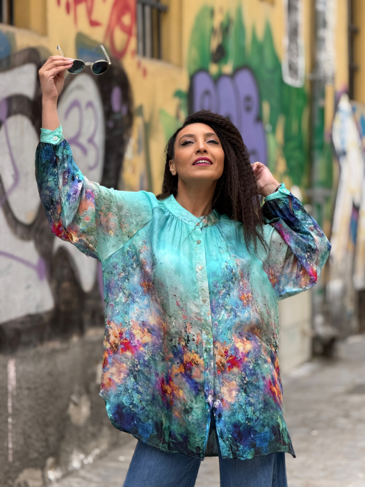 Camasa cu nasturi si impimeu picasso [4]