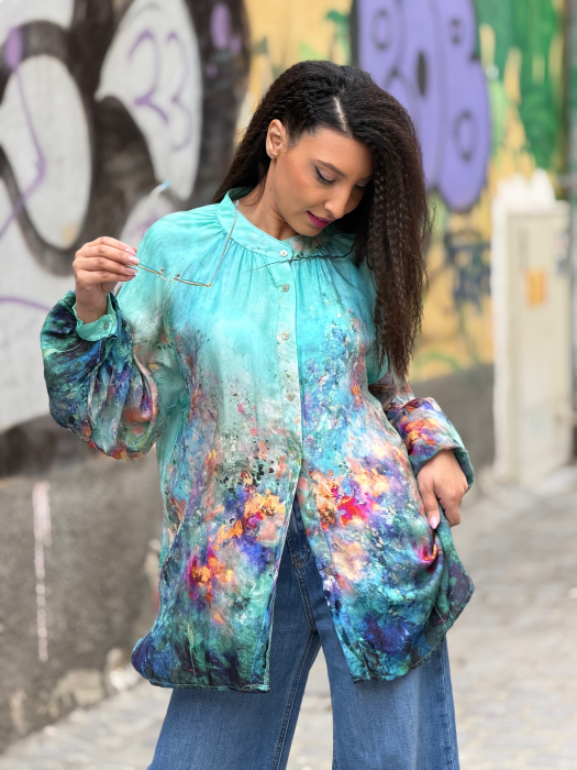 Camasa cu nasturi si impimeu picasso [6]