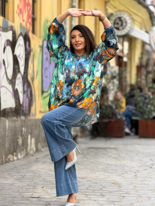 Camasa cu nasturi si imprimeu floral [2]