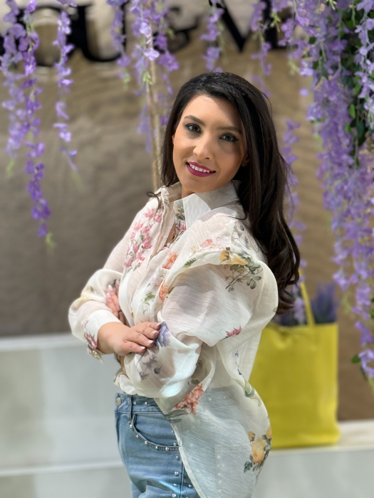 Camasa cu nasturi si imprimeu floral [2]