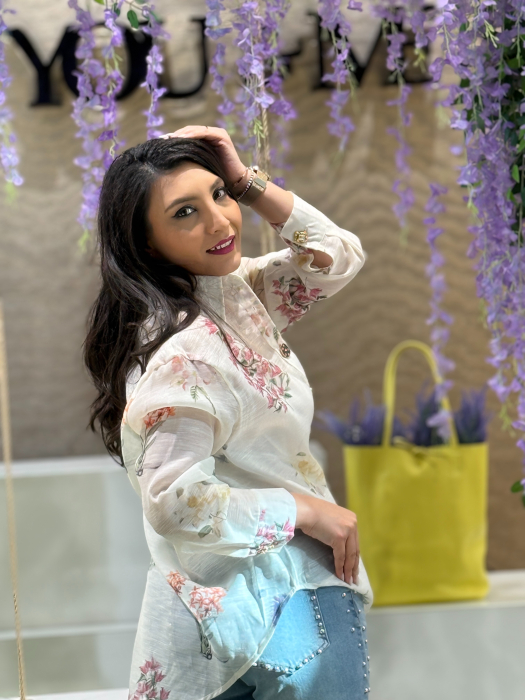 Camasa cu nasturi si imprimeu floral [3]