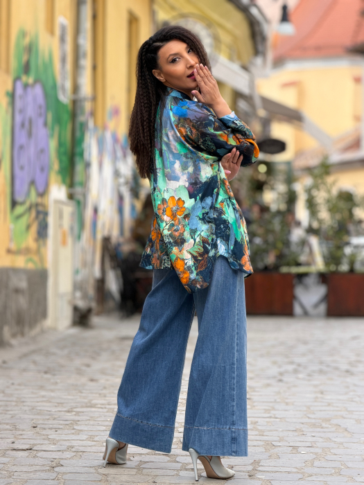 Camasa cu nasturi si imprimeu floral [4]