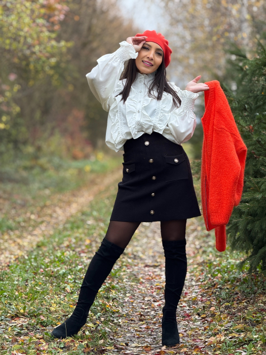 Camasa cu volane decorative si dantela [2]