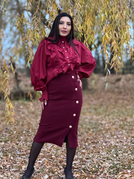 Camasa cu volane decorative si dantela [6]