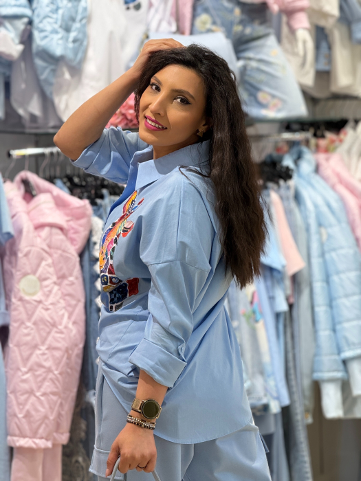 Camasa oversize cu imprimeu girafa [3]