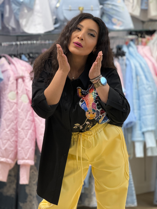 Camasa oversize cu imprimeu girafa [3]