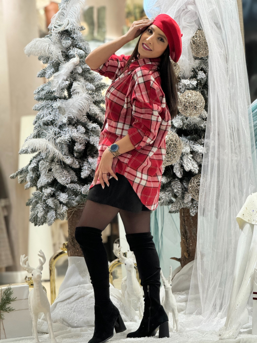 Camasa rosie in carouri [4]