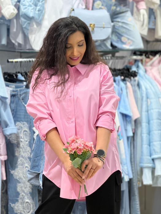 Camasa roz cu maneca reglabila [3]