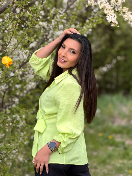 Camasa verde cu nod frontal [2]