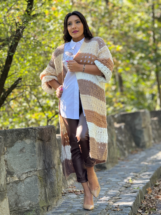 Cardigan tricotat in dungi [5]