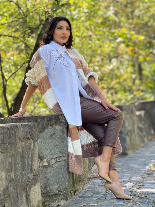 Cardigan tricotat in dungi [1]