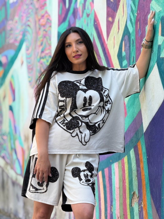 Compleu bej cu Mickey Mouse [2]