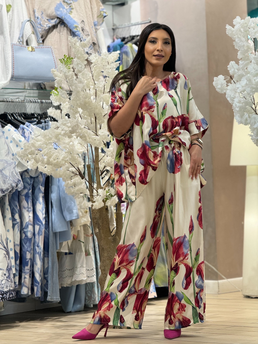 Bluza cu imprimeu floral de irisi [2]