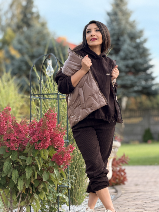 Compleu maro cu bluza cu gluga [5]