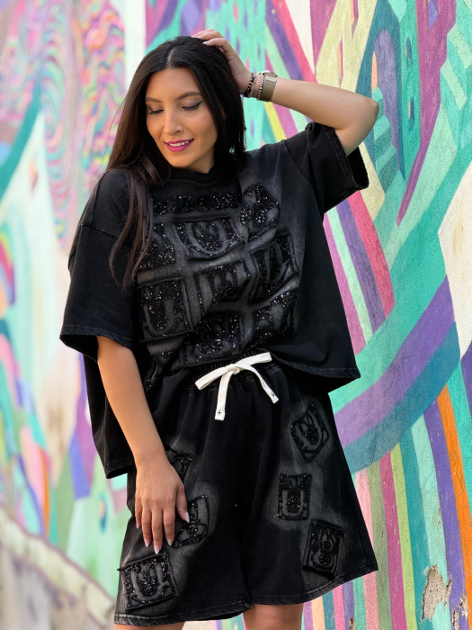Compleu negru cu Mickey Mouse [2]