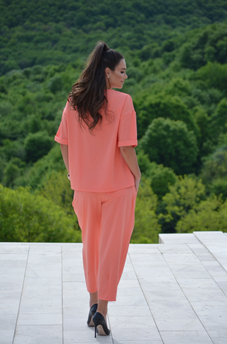 Compleu somon cu bluza cu nasturi [5]