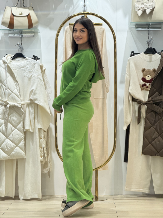Compleu tricotat cu bluza cu gluga [2]