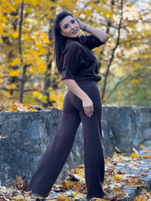 Compleu tricotat cu floare in piept [3]