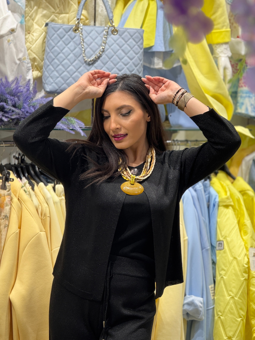 Compleu tricotat cu insertii sclipici [4]