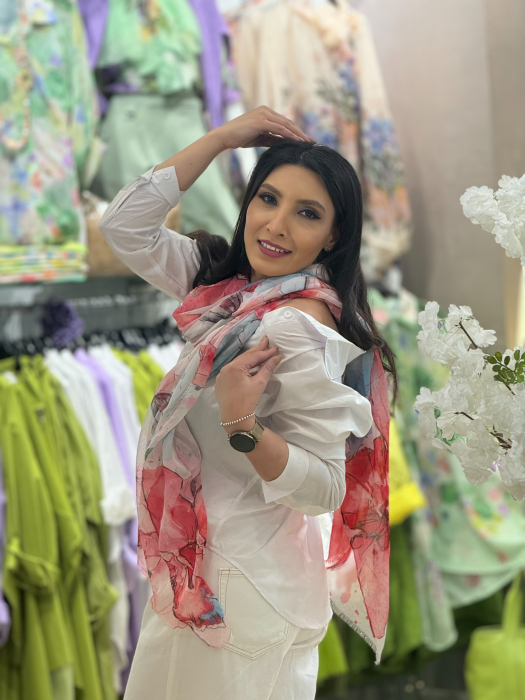 Esarfa roz picasso [2]
