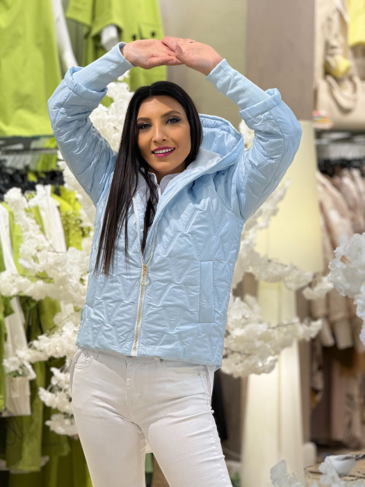 Geacă Bleo de Damă cu Glugă și Manșete Elastice [5]