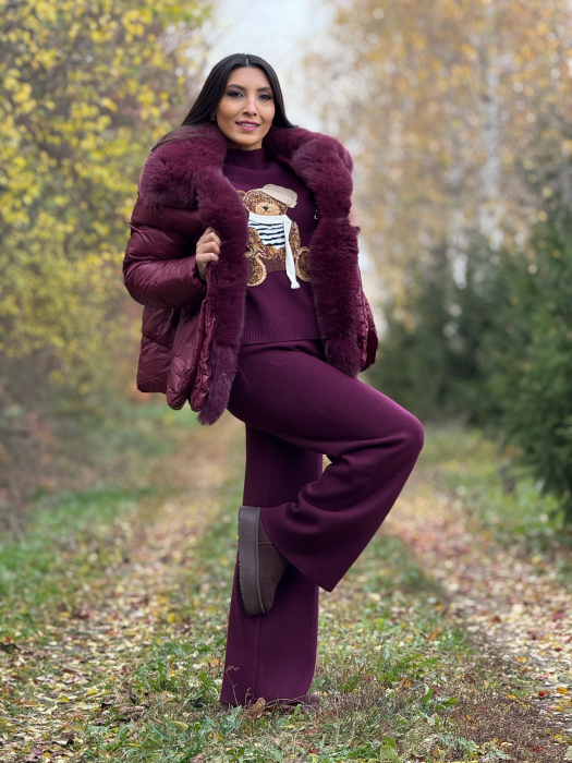 Geaca bordo din fas [1]