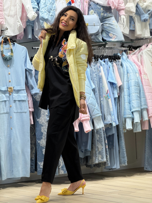 Geaca cu fermoar si detaliu hello beauty [6]