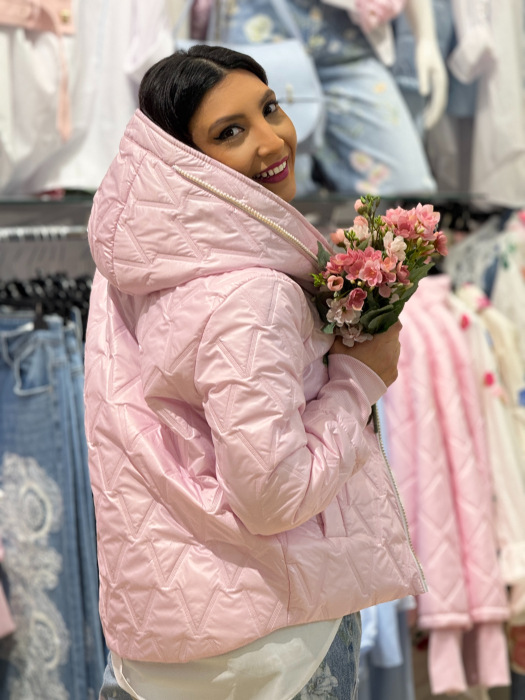 Geaca cu gluga si detaliu hello beauty [5]