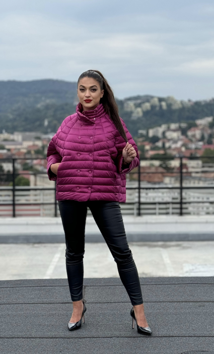 Geaca din fas cu doua randuri de capse [3]