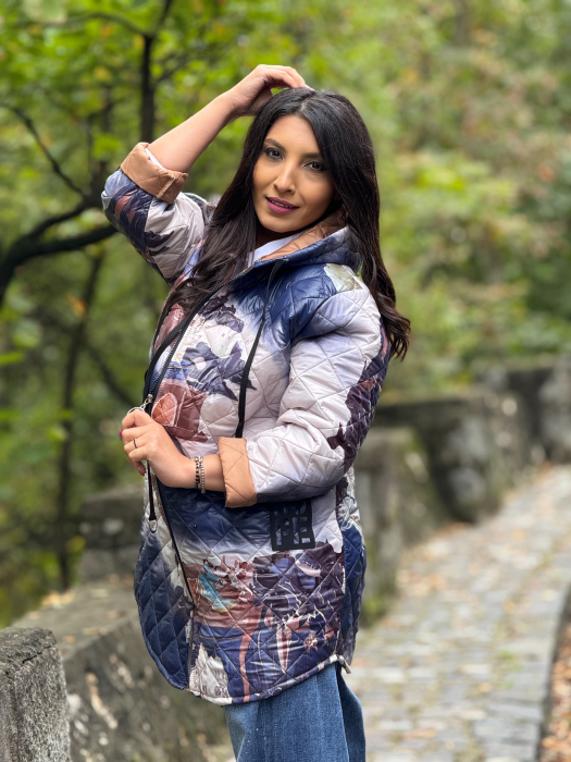 Geaca hope cu imprimeu floral [6]