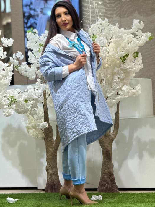 Geaca lunga hope cu imprimeu floral [2]