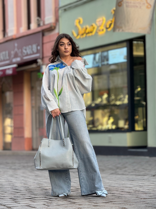 Geanta din piele naturala cu tinte [2]