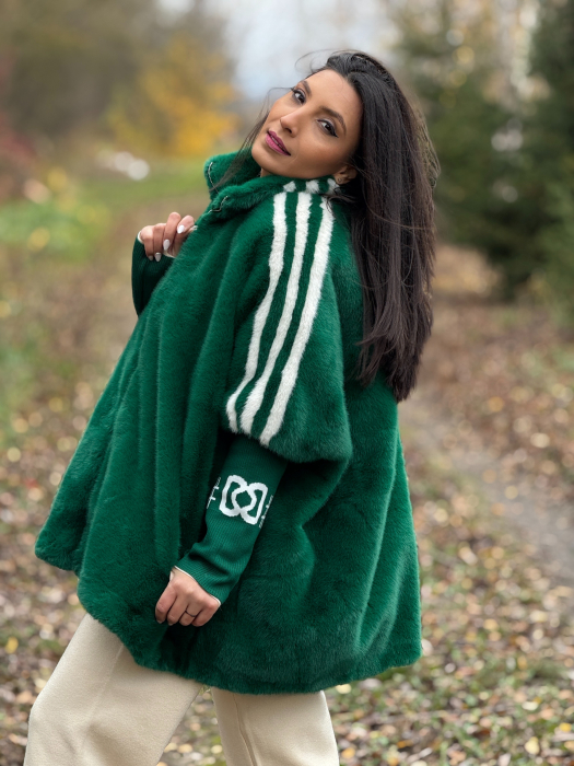 Haina din blana ecologica si dunga pe mana [5]